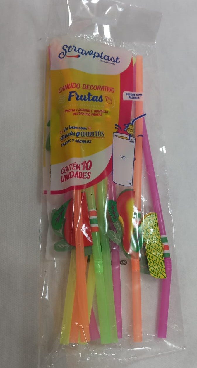 Canudo Frutas - Bellpack Embalagens