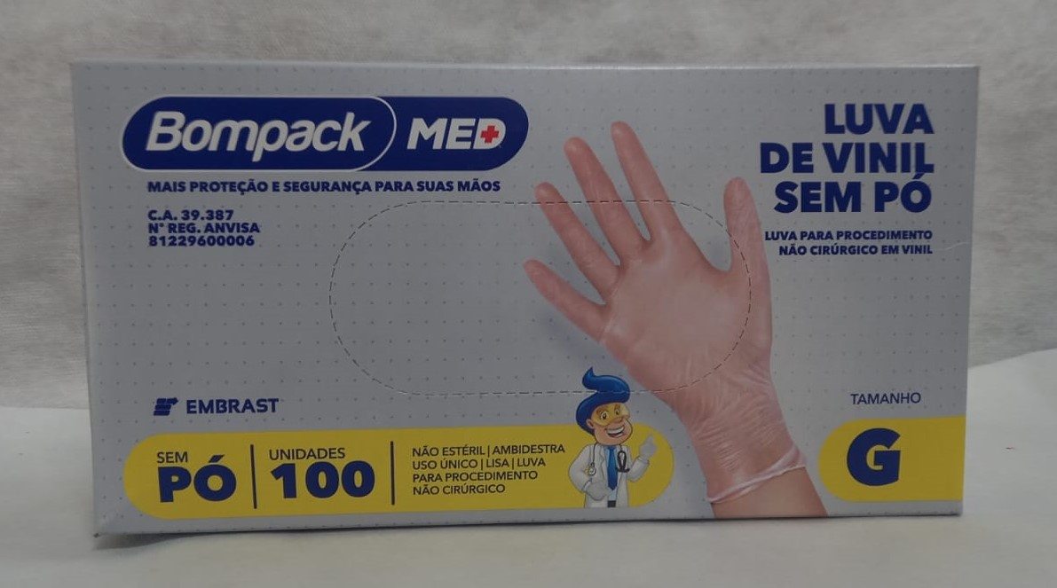 Luva Vinil - Bellpack Embalagens